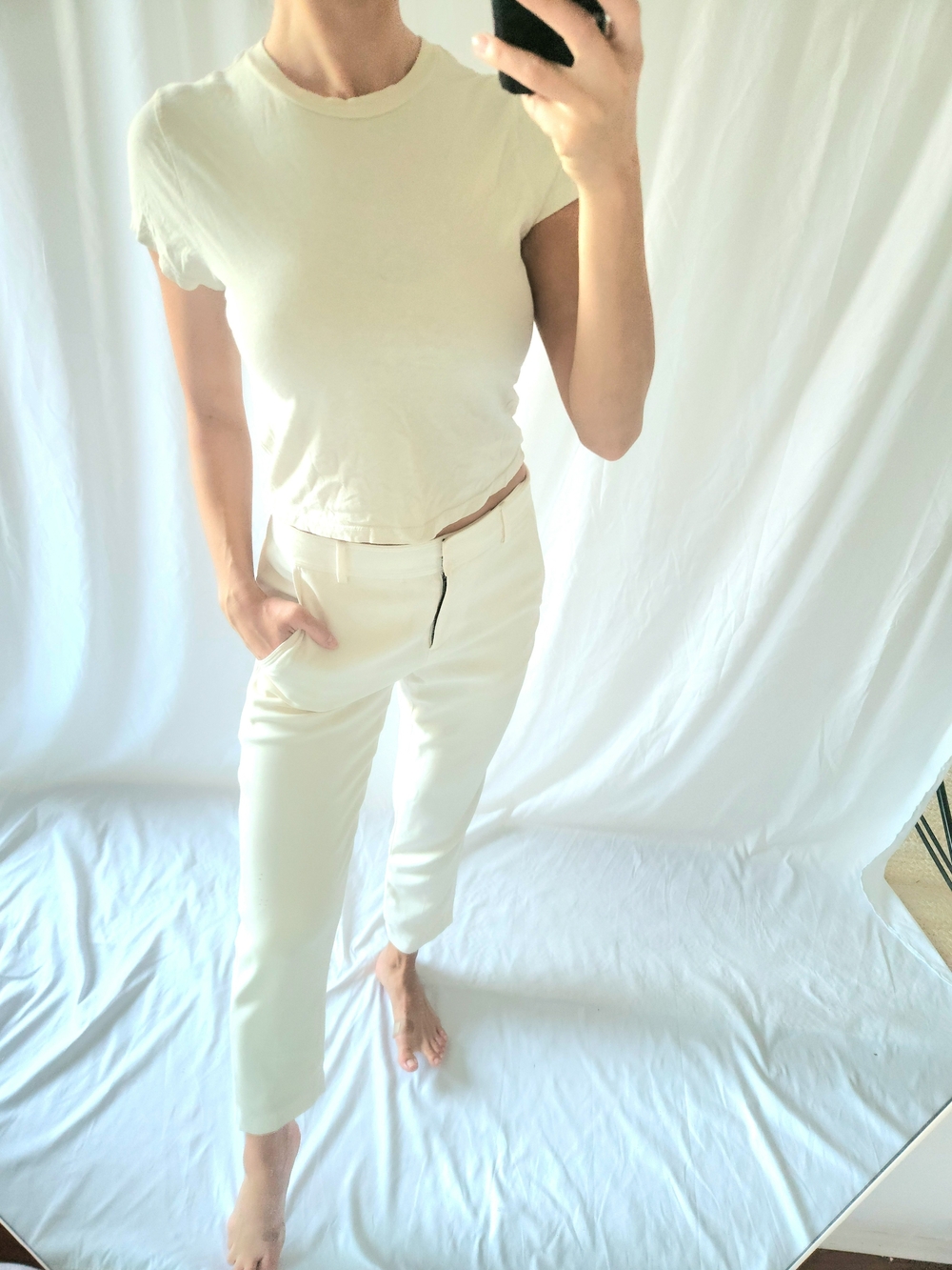 TALENTLESS Cream Short Sleeve Crewneck Tee